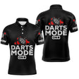 Polo Tenue Fléchettes Homme Femme - Noir Rouge Personnalisé - Polo Homme