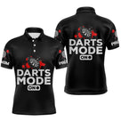 Polo Tenue Fléchettes Homme Femme - Noir Rouge Personnalisé - Polo Homme