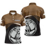 Polo Tenue Pétanque - Élégant Marron Noir Boules - Polo Homme