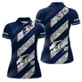 Polo Tenue Pétanque Club - Bleu Marine Style Vintage - Polo Femme
