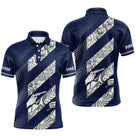 Polo Tenue Pétanque Club - Bleu Marine Style Vintage - Polo Homme