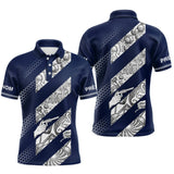 Polo Tenue Pétanque Club - Bleu Marine Style Vintage - Polo Homme