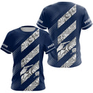 Polo Tenue Pétanque Club - Bleu Marine Style Vintage - T-Shirt Femme