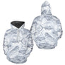 Polo de Pêche Personnalisé - Motifs Poissons Gris- Hoodie Homme