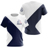 Polo de Pétanque Personnalisé - Bleu & Blanc Homme Femme - T-Shirt Femme