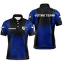 Polo Équipe Fléchettes - Bleu & Noir Personnalisé - Polo Homme