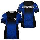 Polo Équipe Fléchettes - Bleu & Noir Personnalisé - T-Shirt Homme