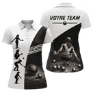 Polo Équipe Pétanque - Noir & Blanc Personnalisé - Polo Femme