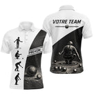 Polo Équipe Pétanque - Noir & Blanc Personnalisé - Polo Homme