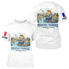 Sweat Blanc Pêcheur Français - Capuche & Design Humour - T-Shirt Homme