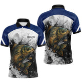 Sweat À Capuche Pêche Carpiste  - Bleu & Blanc Personnalisé - Polo Homme