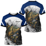 Sweat À Capuche Pêche Carpiste  - Bleu & Blanc Personnalisé - T-Shirt Homme