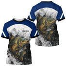 Sweat À Capuche Pêche Carpiste  - Bleu & Blanc Personnalisé - T-Shirt Homme