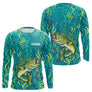 Sweat à Capuche Pêcheur Personnalisé – Black-Bass Vert Homme - Long Sleeves Homme