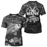 Sweat à Capuche Pêcheur Squelette Camo Noir - Design Homme Personnalisé - T-Shirt Homme