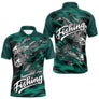 Sweat à Capuche Pêcheur Squelette Poisson - Vert Et Noir - Polo Homme
