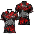 Sweat De Pêcheur Carpe Personnalisé - Rouge & Noir- Polo Homme