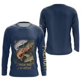 Sweat J'peux Pas J'ai Pêche Bleu - Cadeau Passionné Truite - Long Sleeves Homme