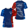 T-Shirt Pêcheur France Personnalisable - Style Bleu Rouge - T-Shirt Homme