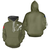 T-shirt Pêche Manches Longues Vert Kaki - Le Carpiste - Hoodie Homme