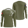 T-shirt Pêche Manches Longues Vert Kaki - Le Carpiste - Long Sleeves Shirt Homme