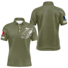 T-shirt Pêche Manches Longues Vert Kaki - Le Carpiste - Polo Homme