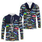 Vêtement Pêche En Mer Et Rivière - Personnalisé Noir - Long Sleeves Hoodie Homme