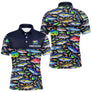 Vêtement Pêche En Mer Et Rivière - Personnalisé Noir - Polo Homme