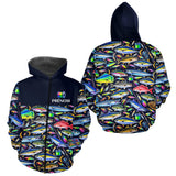 Vêtement Pêche En Mer Et Rivière - Personnalisé Noir - Zippé Hoodie Homme
