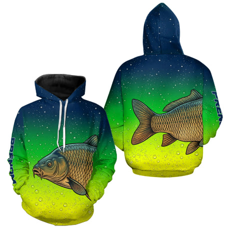 Vêtement Pêche À La Carpe Dégradé Vert - Passionné Homme - Hoodie Homme