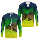 Vêtement Pêche À La Carpe Dégradé Vert - Passionné Homme - Long Sleeves Hoodie Homme