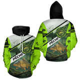 Vêtement Pêcheur Carpiste - Vert Tendance Personnalisable - Hoodie Homme