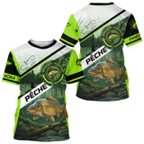 Vêtement Pêcheur Carpiste - Vert Tendance Personnalisable - T-Shirt Homme