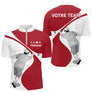 Vêtement Pétanque Homme Femme - Cadeau Passion Rouge & Blanc - Polo Zippé Homme