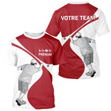 Vêtement Pétanque Homme Femme - Cadeau Passion Rouge & Blanc - T-Shirt Homme