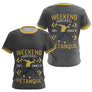 Vêtement Tournoi Pétanque Gris & Jaune - Design Accessoire Joueur - T-Shirt Femme