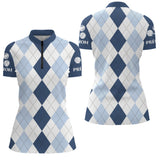 Vetement Pétanque Homme Femme - Design Raffiné Losanges - Polo Zippé Femme