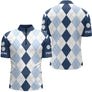 Vetement Pétanque Homme Femme - Design Raffiné Losanges - Polo Zippé Homme