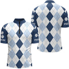 Vetement Pétanque Homme Femme - Design Raffiné Losanges - Polo Zippé Homme
