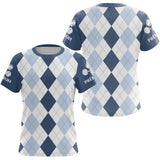 Vetement Pétanque Homme Femme - Design Raffiné Losanges - T-Shirt Femme