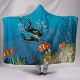 Scuba Diving, Diver Gift, Diving Passion, Hooded Blanket - PCLOIS001