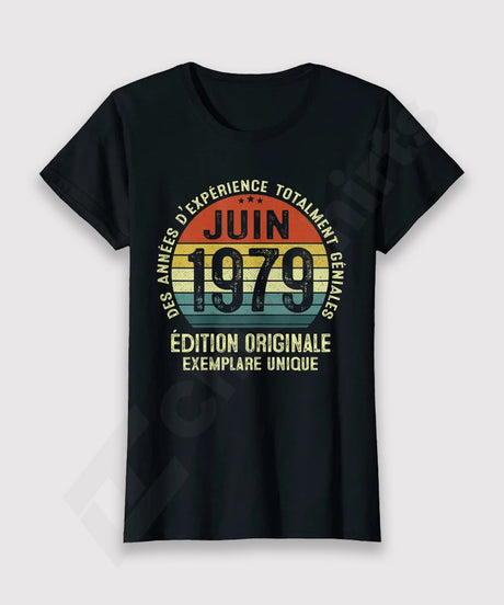 Idée Cadeau Originale Anniversaire, Tee shirt Homme Femme, Des années d'expérience Totalment Géniales, Personnaliser - CTS21032201 T-shirt Col Rond Femme Noir