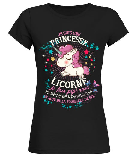 Princesse Licorne Tshirt Cadeau Femme CTS24032201 T-shirt Femme