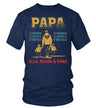 Premium-T-Shirt für Herren, personalisiertes Vatertagsgeschenk, Super-Vater, der erste Held eines Sohnes, die erste Liebe einer Tochter – CTS23052201