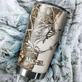 Bass Fishing Insulated Mug, Personalized Fisherman Gift Idea - CT01082221