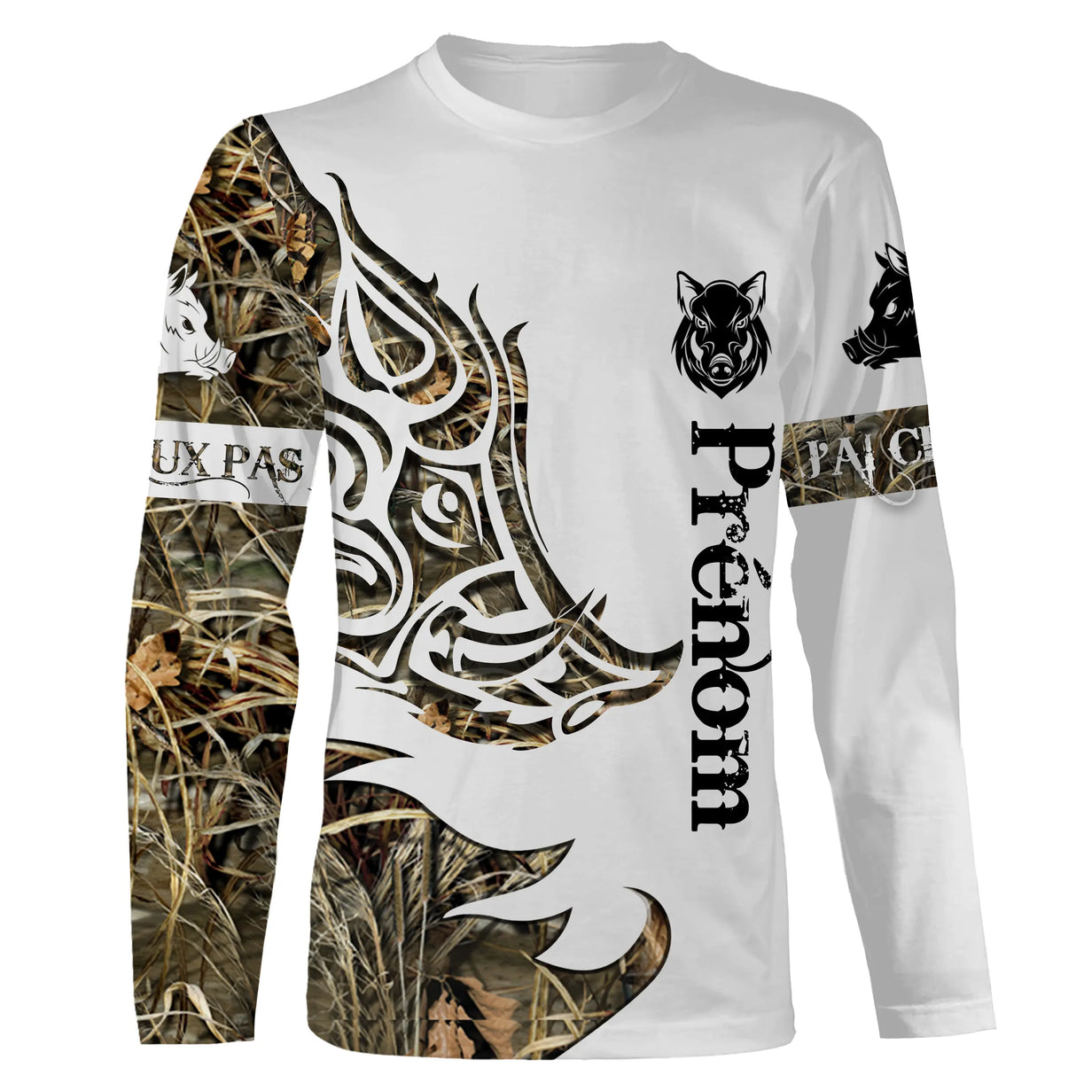 Wild Boar Hunting, Personalized Hunter Gift, Camouflage Tattoo, I Can't I Hunt - CT03122222