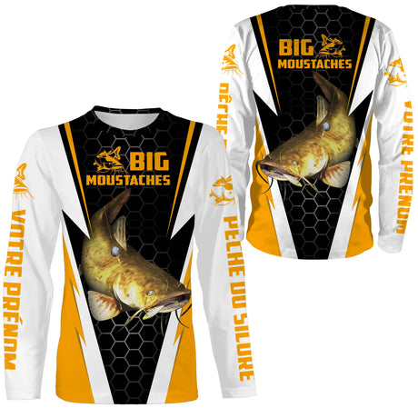T-shirt da pesca al pesce gatto, pesce gatto, pesce gatto, regalo pescatore personalizzato, grandi baffi - CT07072207