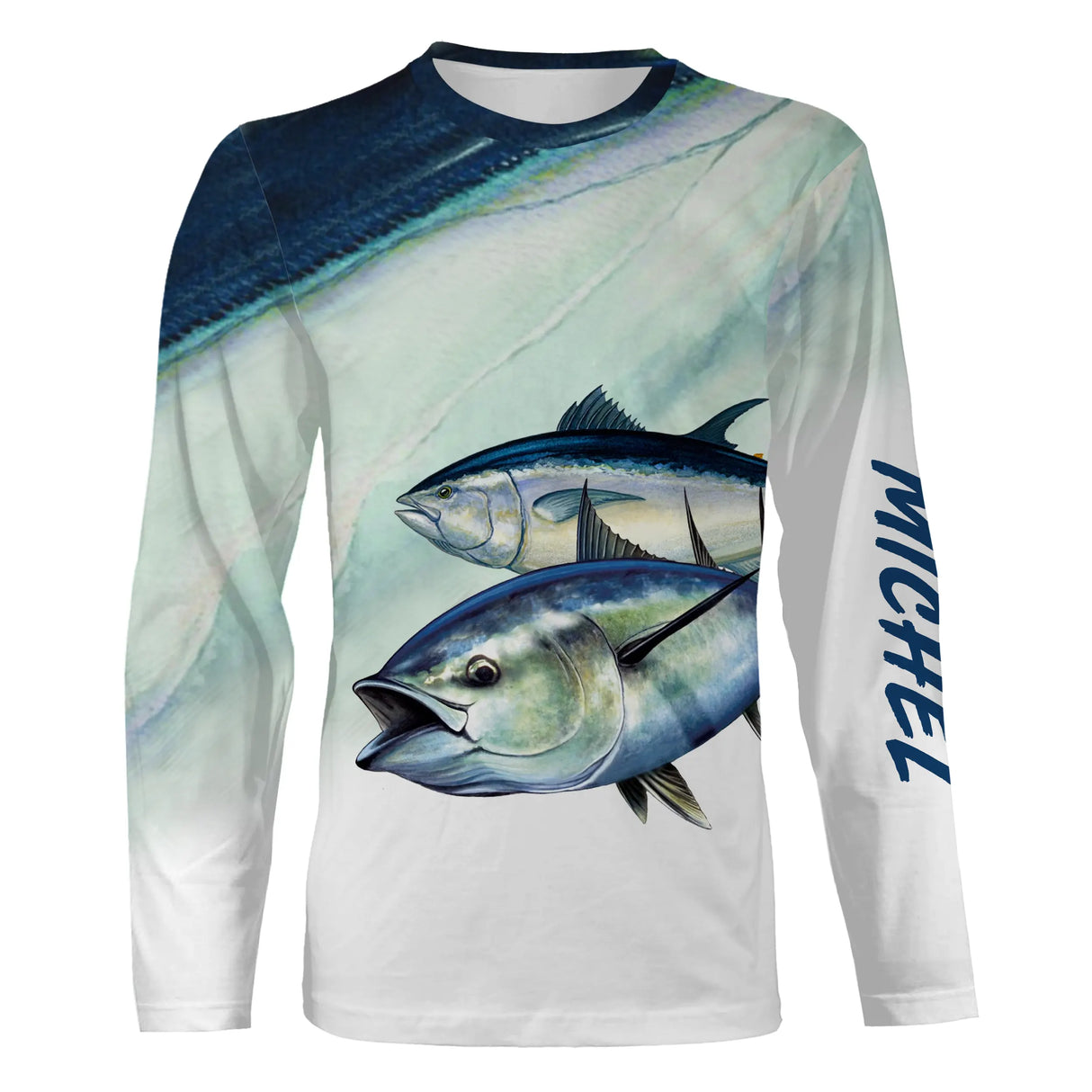 Camiseta personalizada de pesca de atún anti UV, regalo original de pesca en el mar - CT11082225