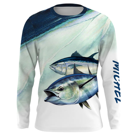 Personalisiertes Anti-UV-Thunfisch-Angel-T-Shirt, originelles Geschenk zum Meeresangeln – CT11082225