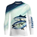 Personalized Anti UV Tuna Fishing T-shirt, Original Sea Fishing Gift - CT11082225